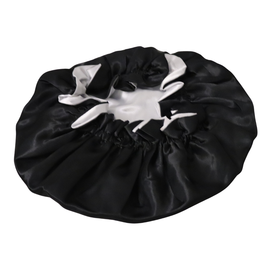 La'Rose Luxe Hair Satin Bonnet - Black